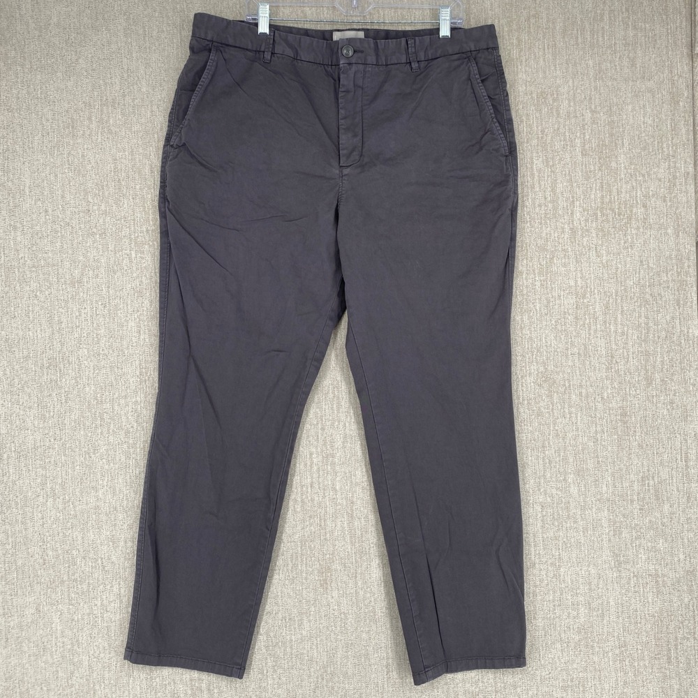 Everlane Slim Fit Chino Pants Mens 40x30 Dark Gray Stretch Cotton Casual